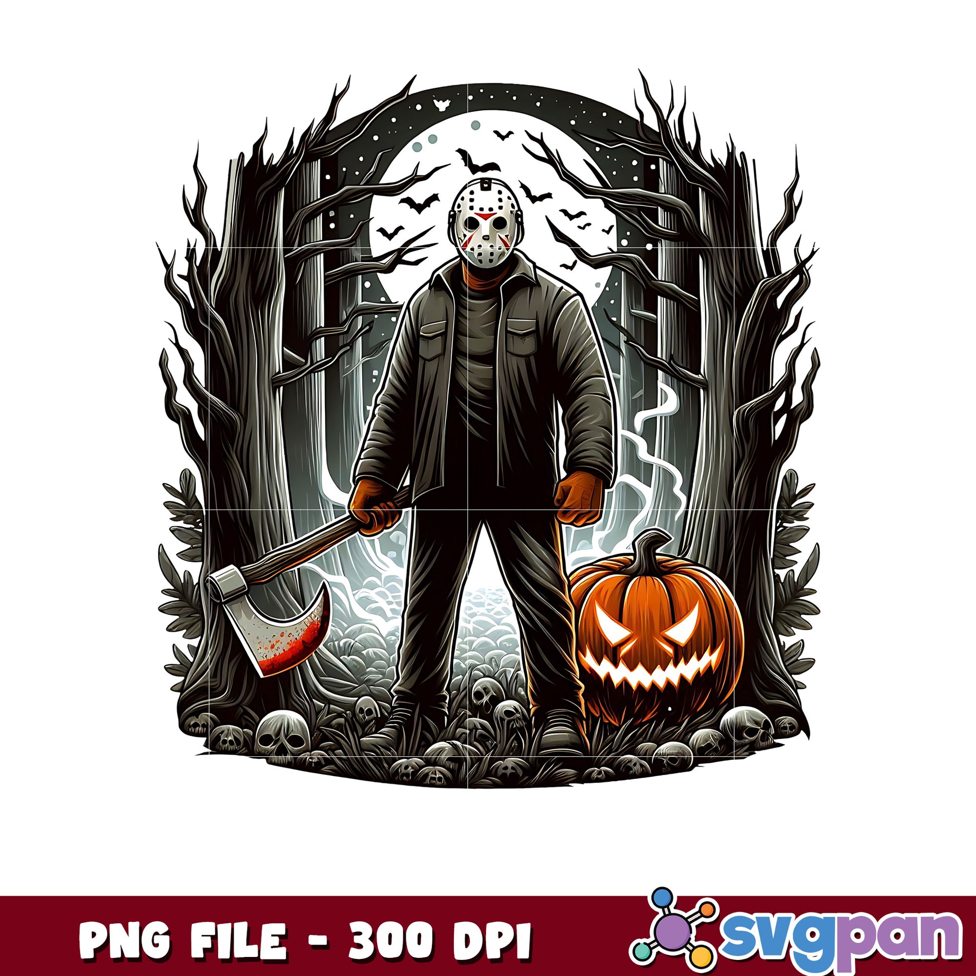 Jason the the forest png, trick or treat png, halloween holiday png