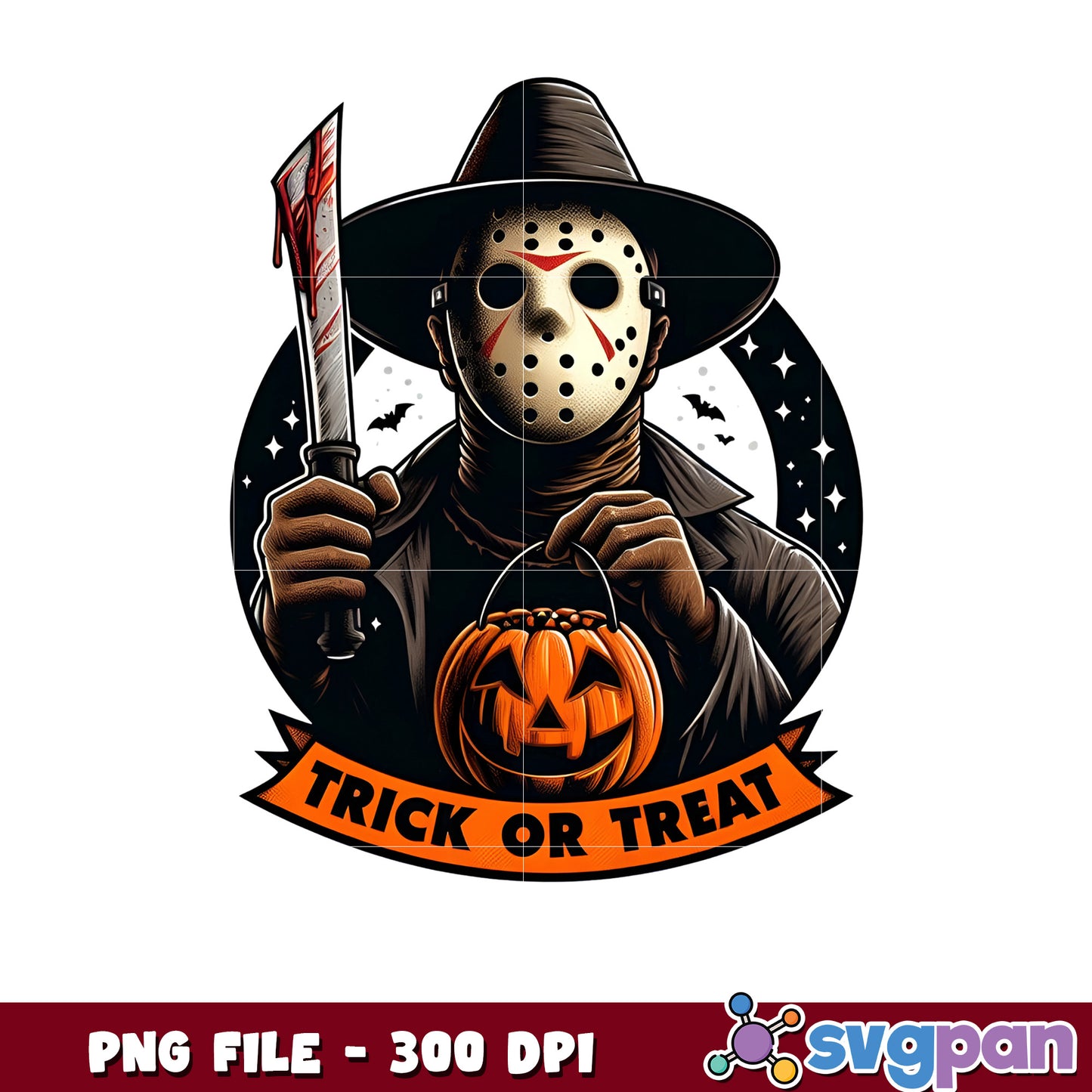 Jason trick or treat png, halloween art png, halloween killers png