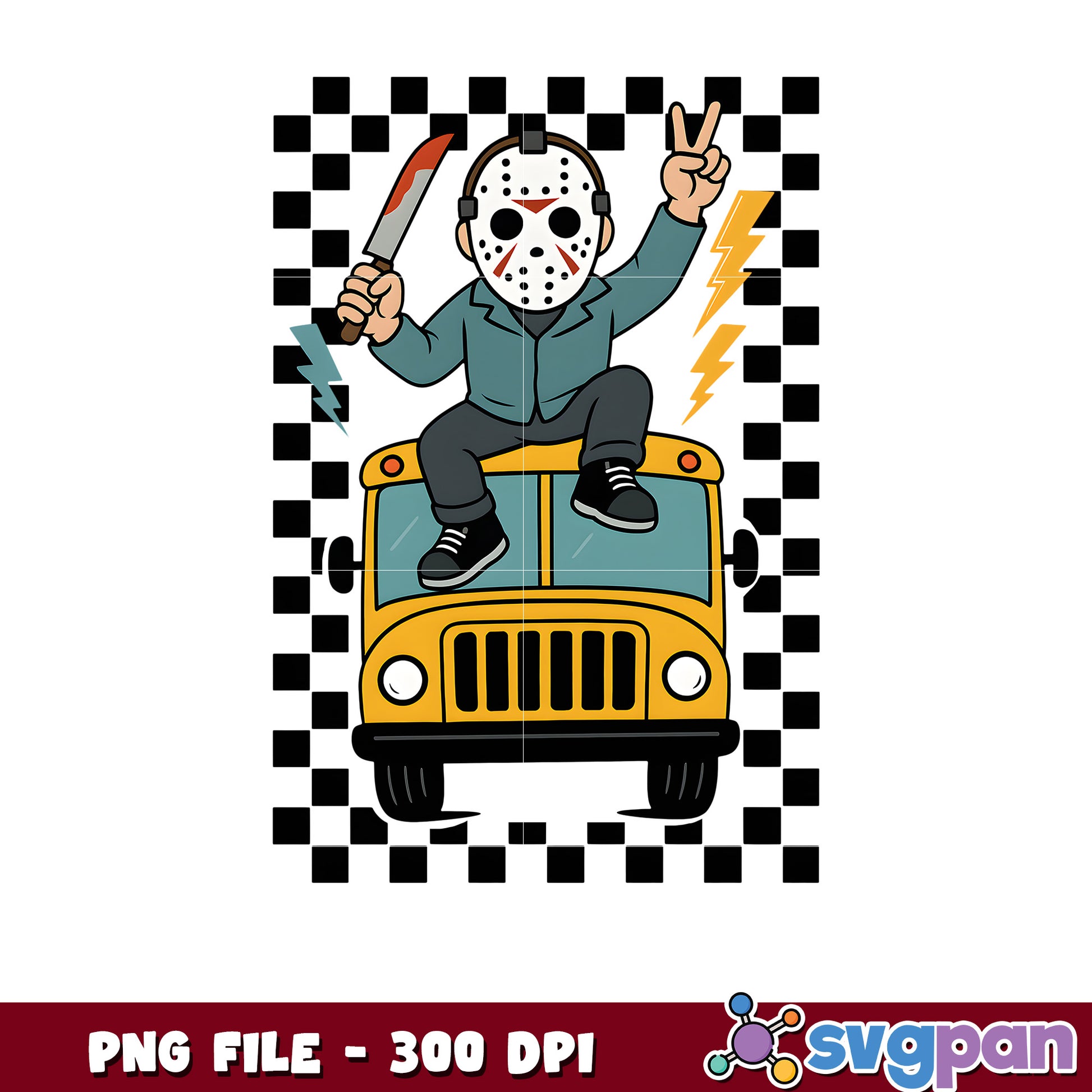 Jason voorhees school bus png