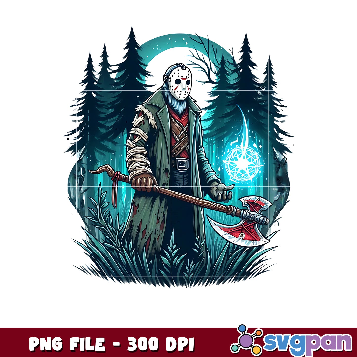 Jason with the axe png, trick or treat png, halloween holiday png