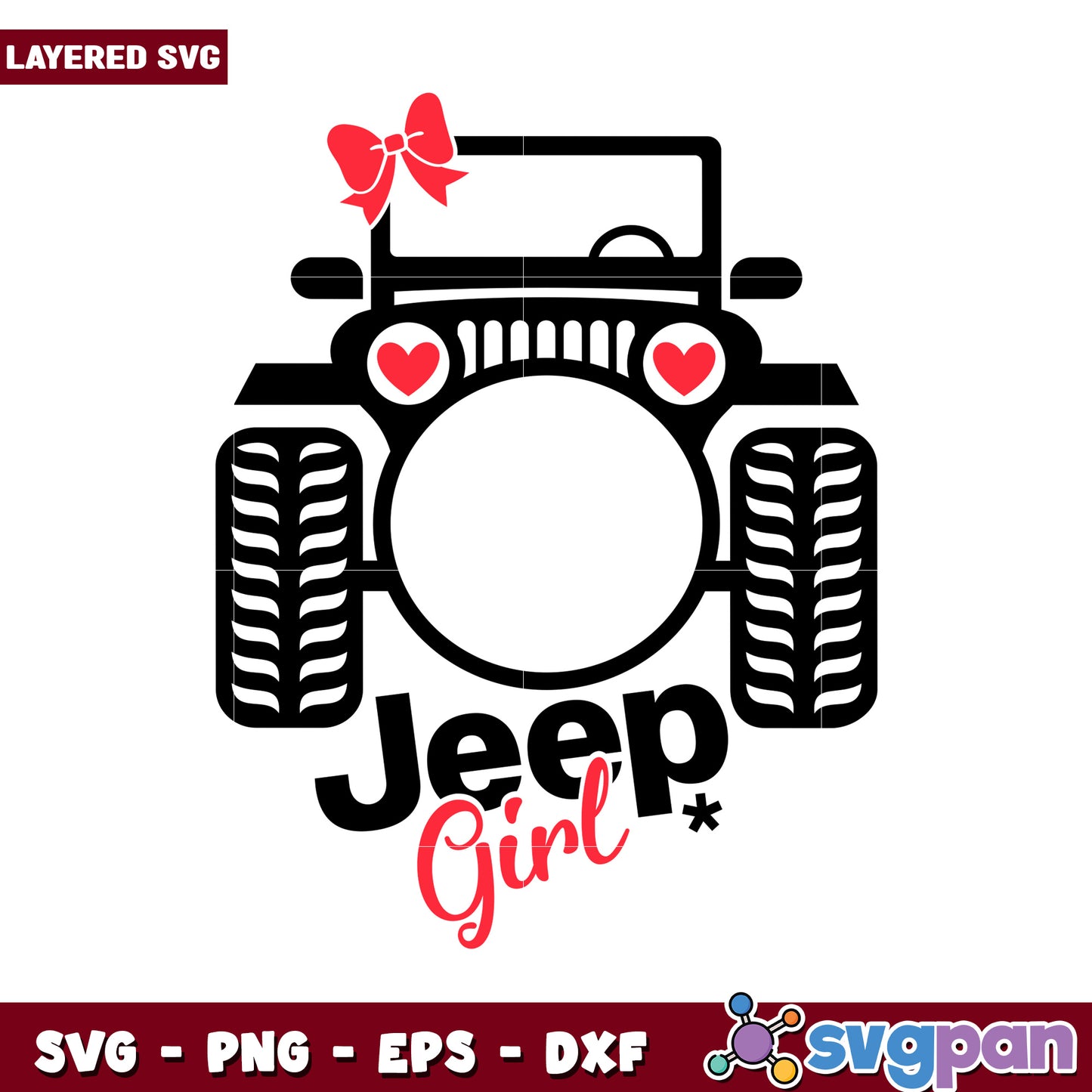 Jeep Girl SVG design for creative projects, perfect for enthusiasts