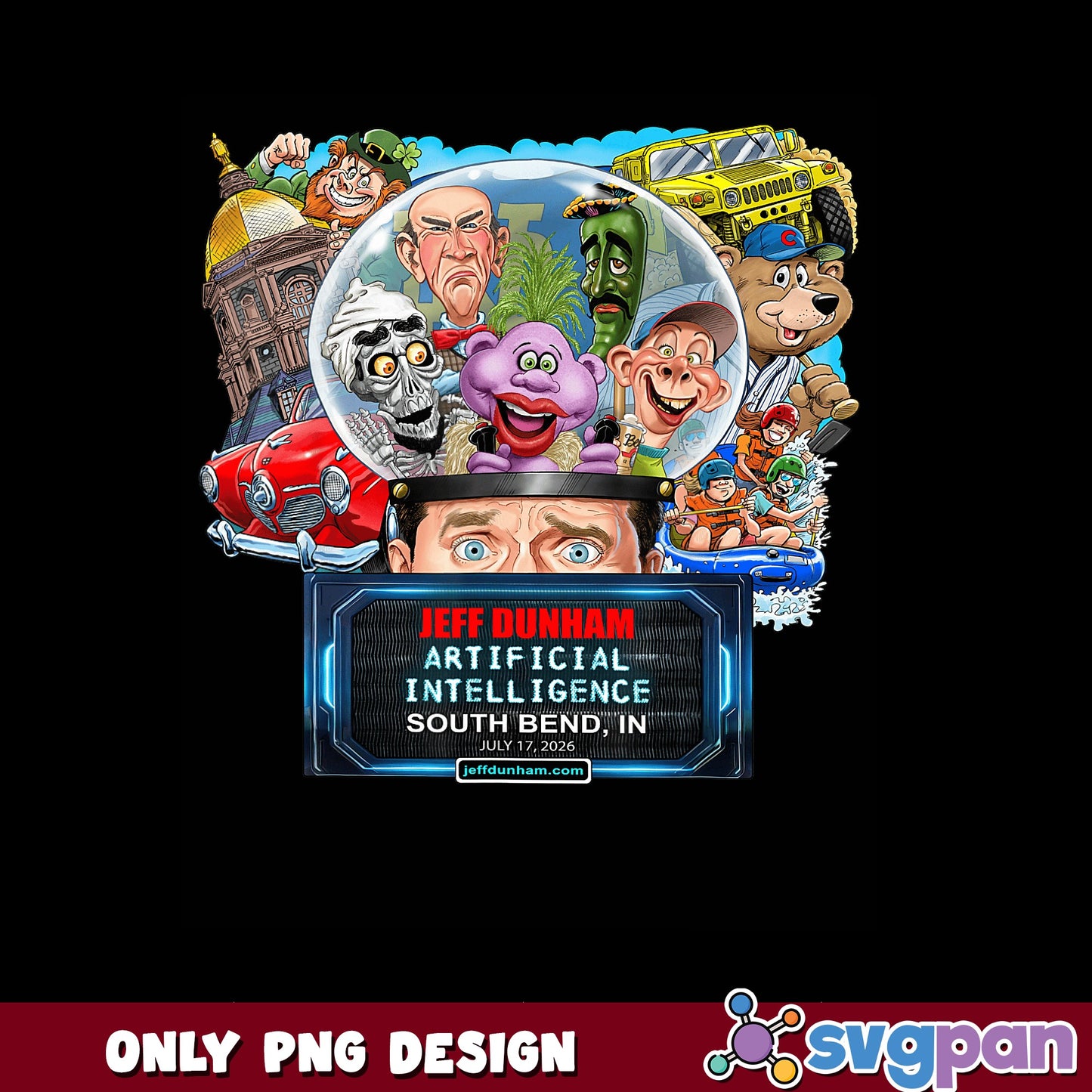 Jeff Dunham Artificial Intelligence Tour PNG, Puppets PNG, Comedy PNG