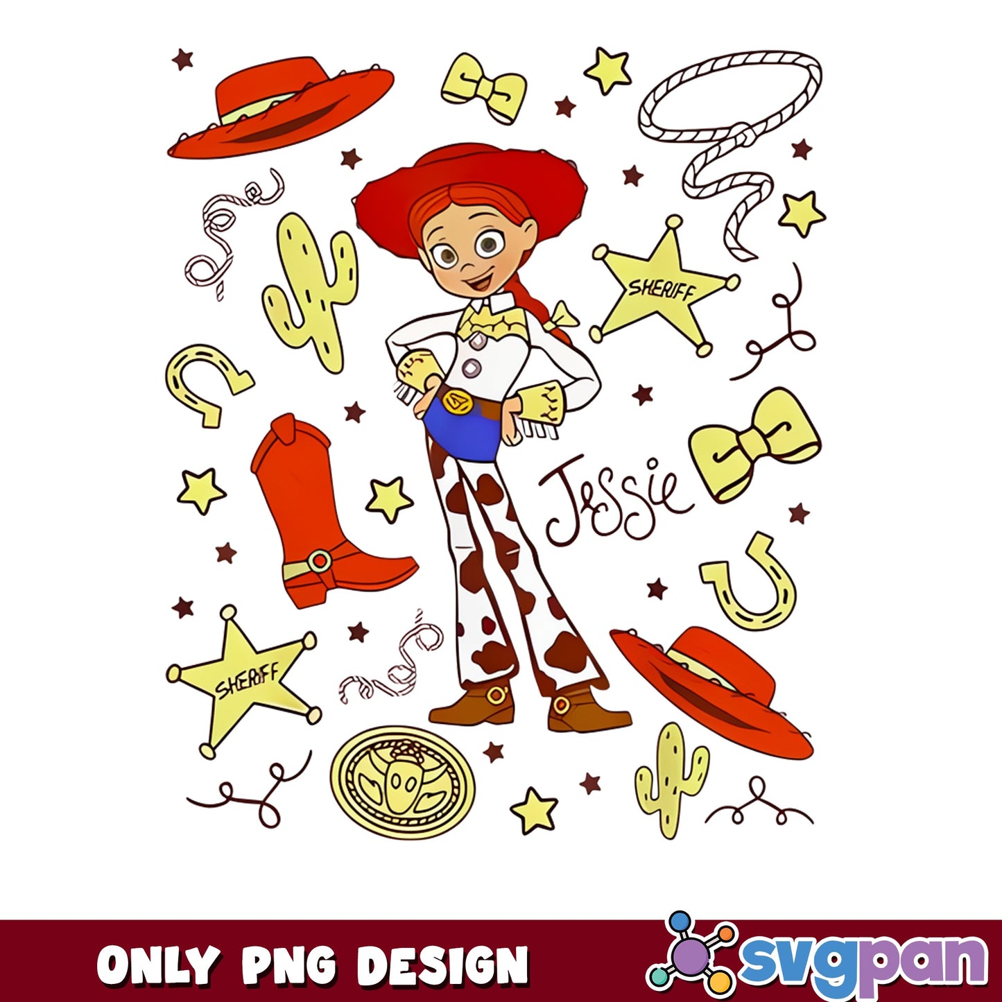 Jessie Toy Story PNG, Disney Cowgirl PNG, Toy Story PNG