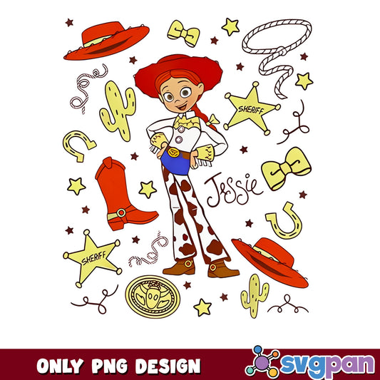 Jessie Toy Story PNG, Disney Cowgirl PNG, Toy Story PNG