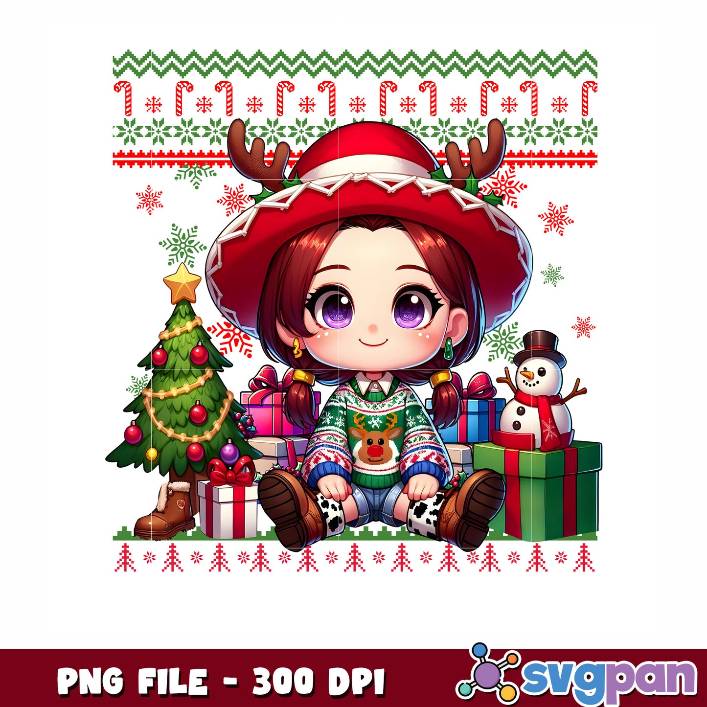 Jessie christmas png, christmas cartoons png, jessie png