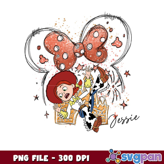 Jessie toy story png, disneyland png, disney movies png