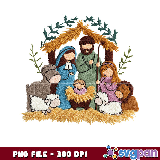 Jesus family png, last christmas​​ png, christmas cookies​ png