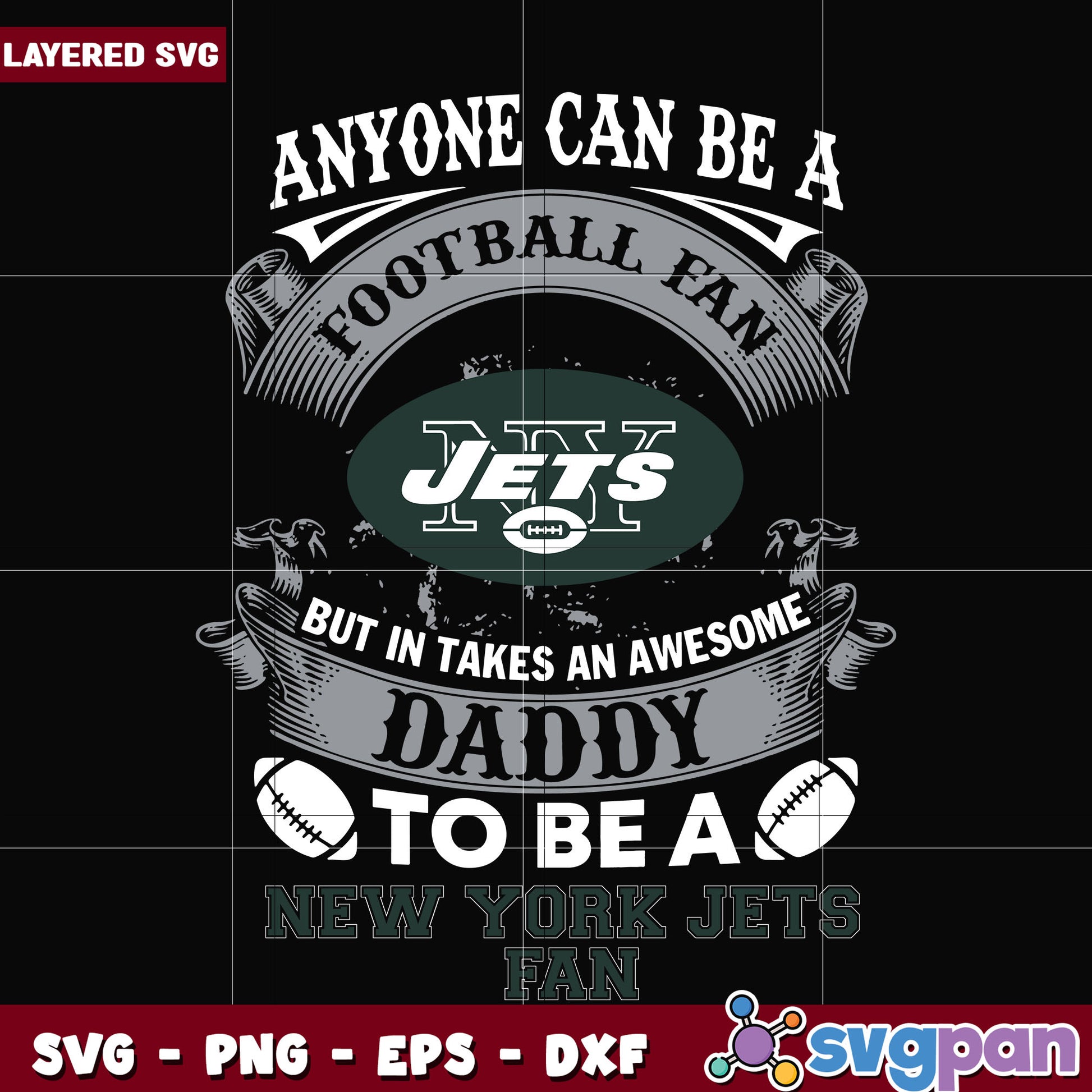 Jets anyone can be a football fan svg, nfl games svg, nfl league svg