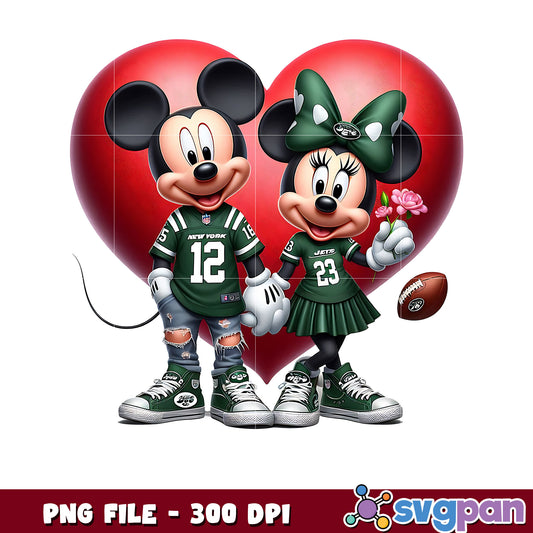 Jets mickey and minnie png, amrican football games​ png, nfl schedule​ png