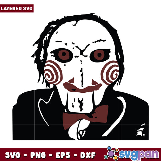 Jigsaw Saw svg, halloween candy svg, scary characters svg
