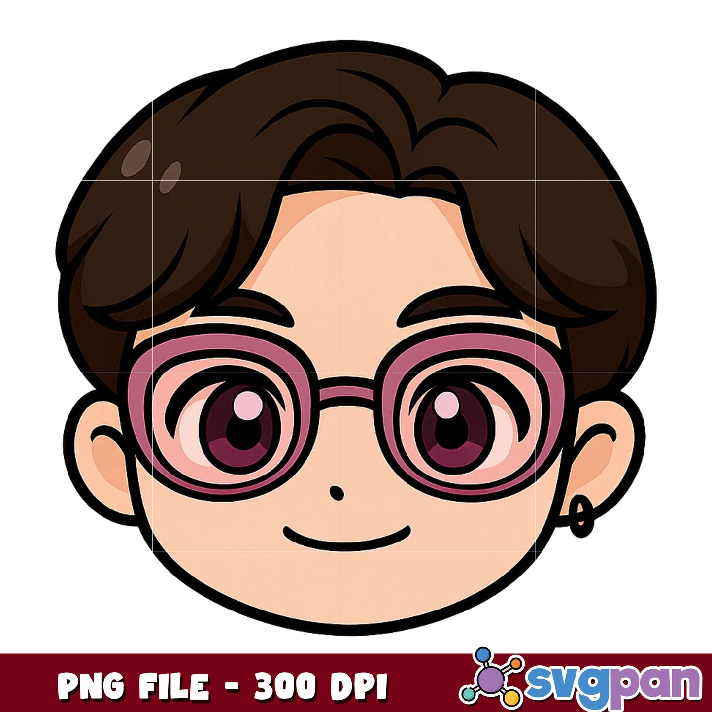 Jinu head saja png, kpop animation png, korean cartoon png