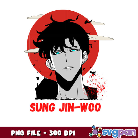 Jin woo logo design png, webtoon anime​​ png, anime 2025 png