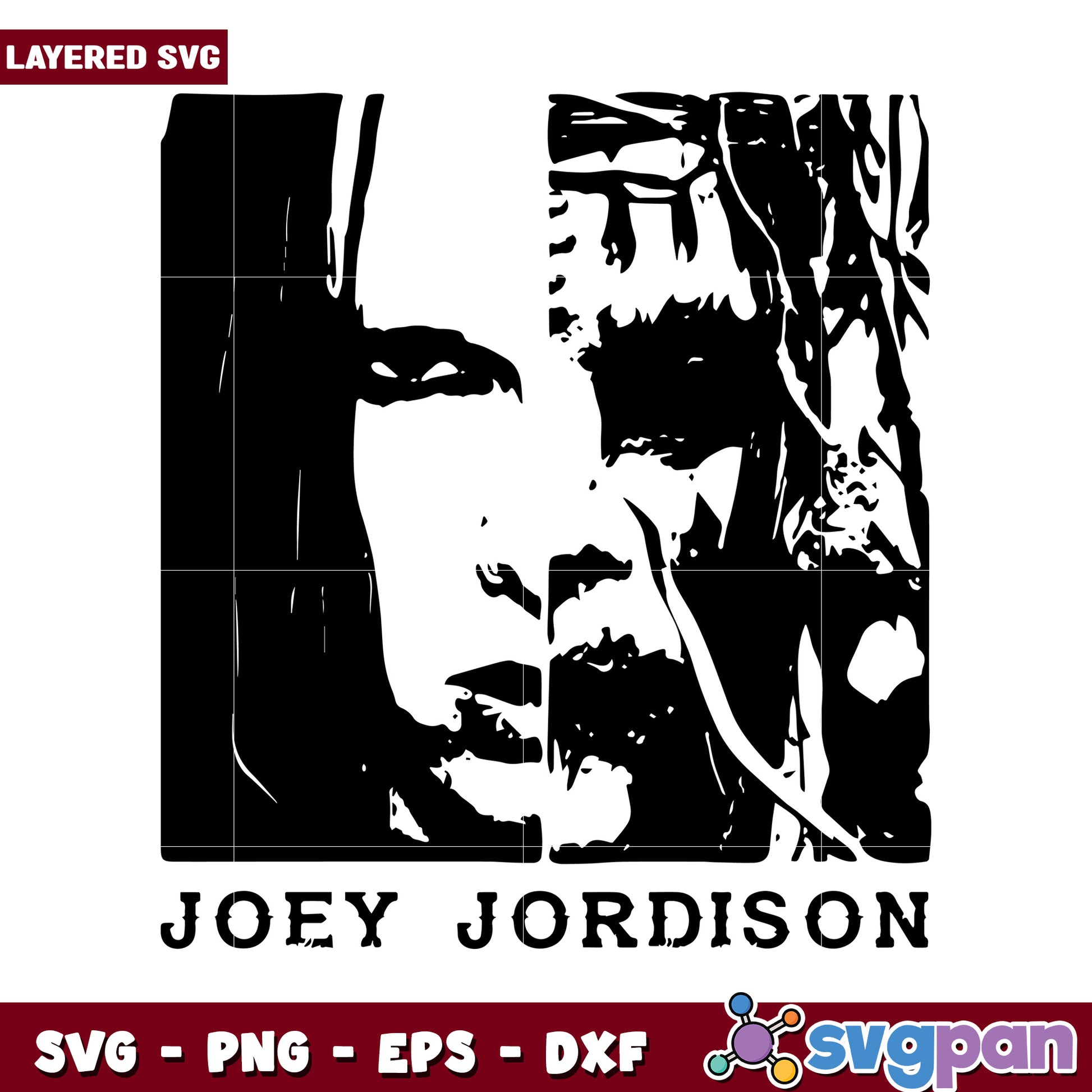 Joey Jordison Layered SVG Design for Creative Projects, Includes PNG EPS DXF