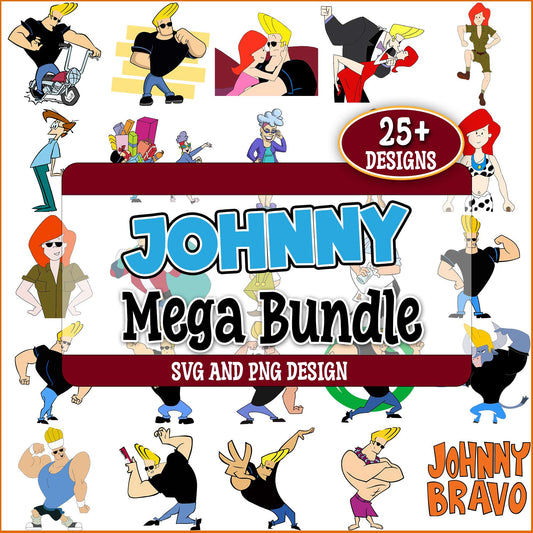 Johnny bravo pose svg bundle