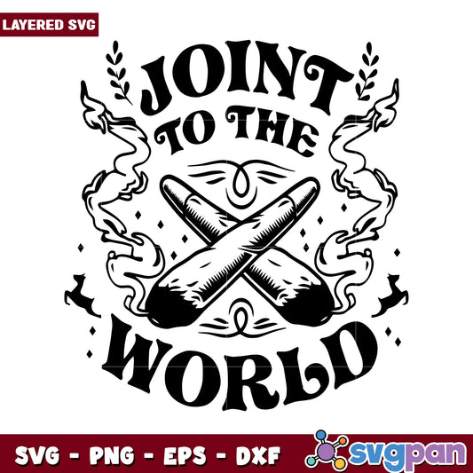 Joint to the World Graphic Design, Perfect for Creative Projects