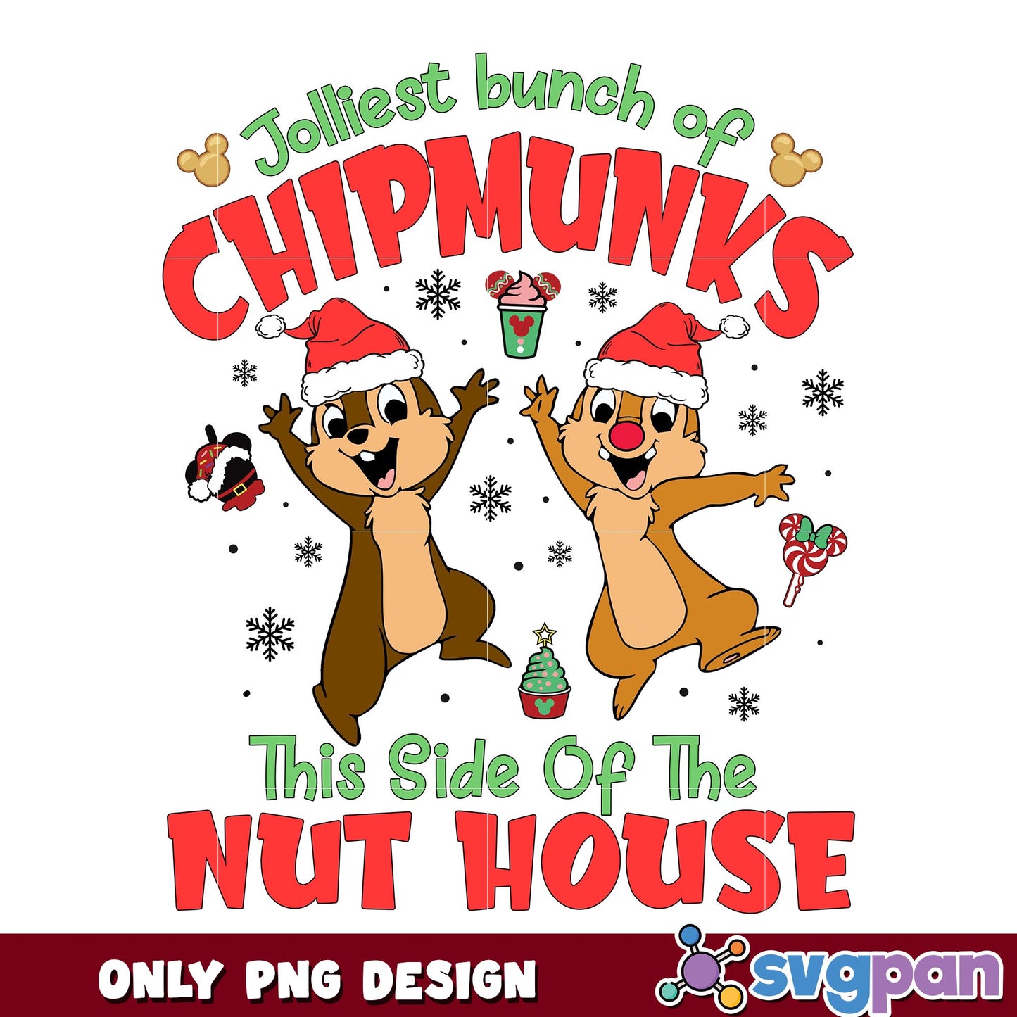 Jolliest bunch of chipmunks png