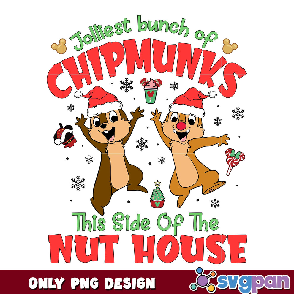 Sweat-shirt Noël Gildan - Chip Et Dale 'Jolliest Bunch' - Couleur Sable - Unisexe Adulte - Neuf