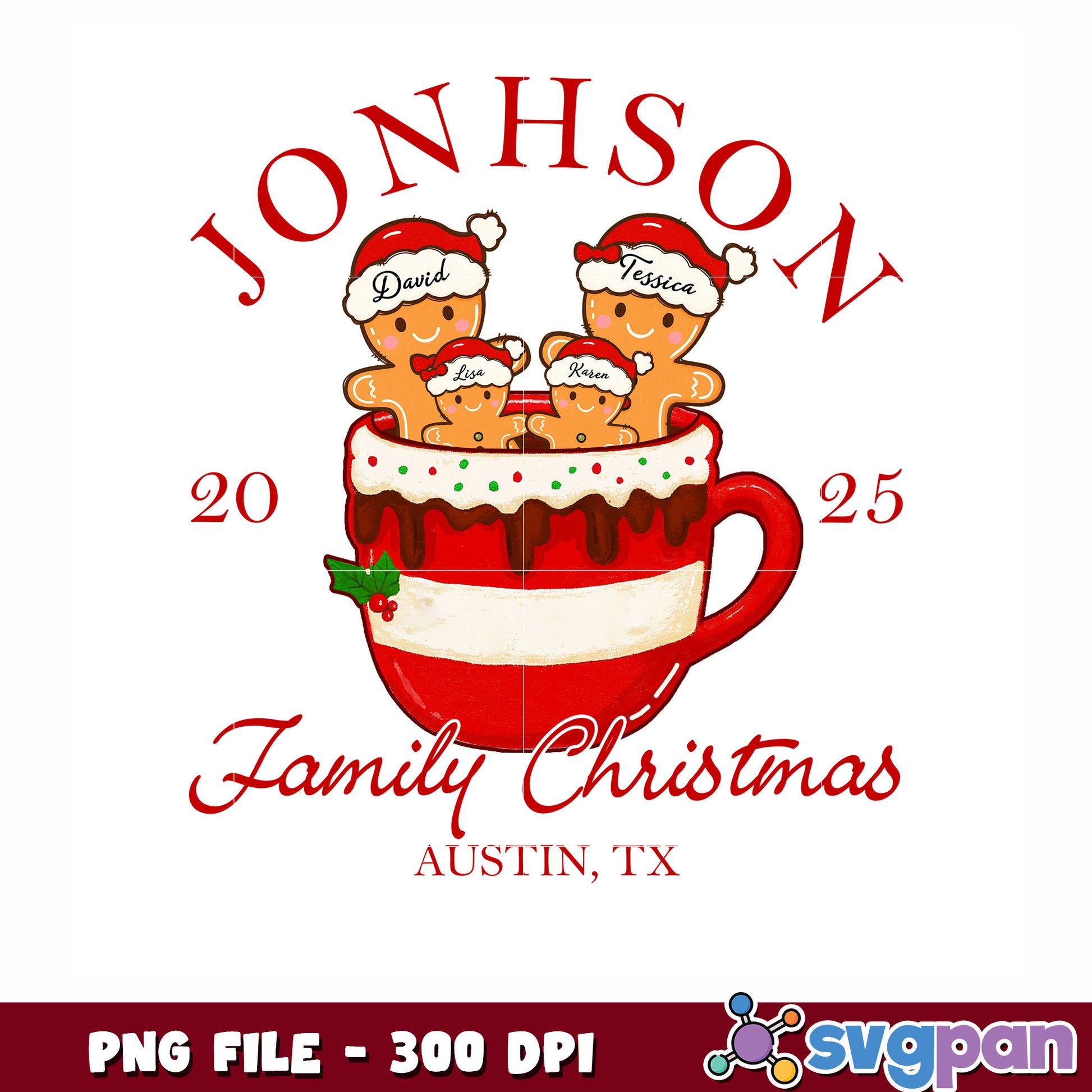 Jonhson family png, christmas cookies png, christmas movies png