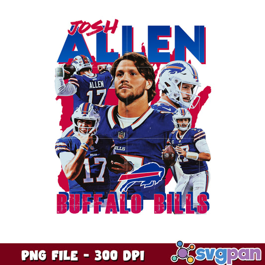 Josh allen buffalo bills design png, nfl games today, rugby american png