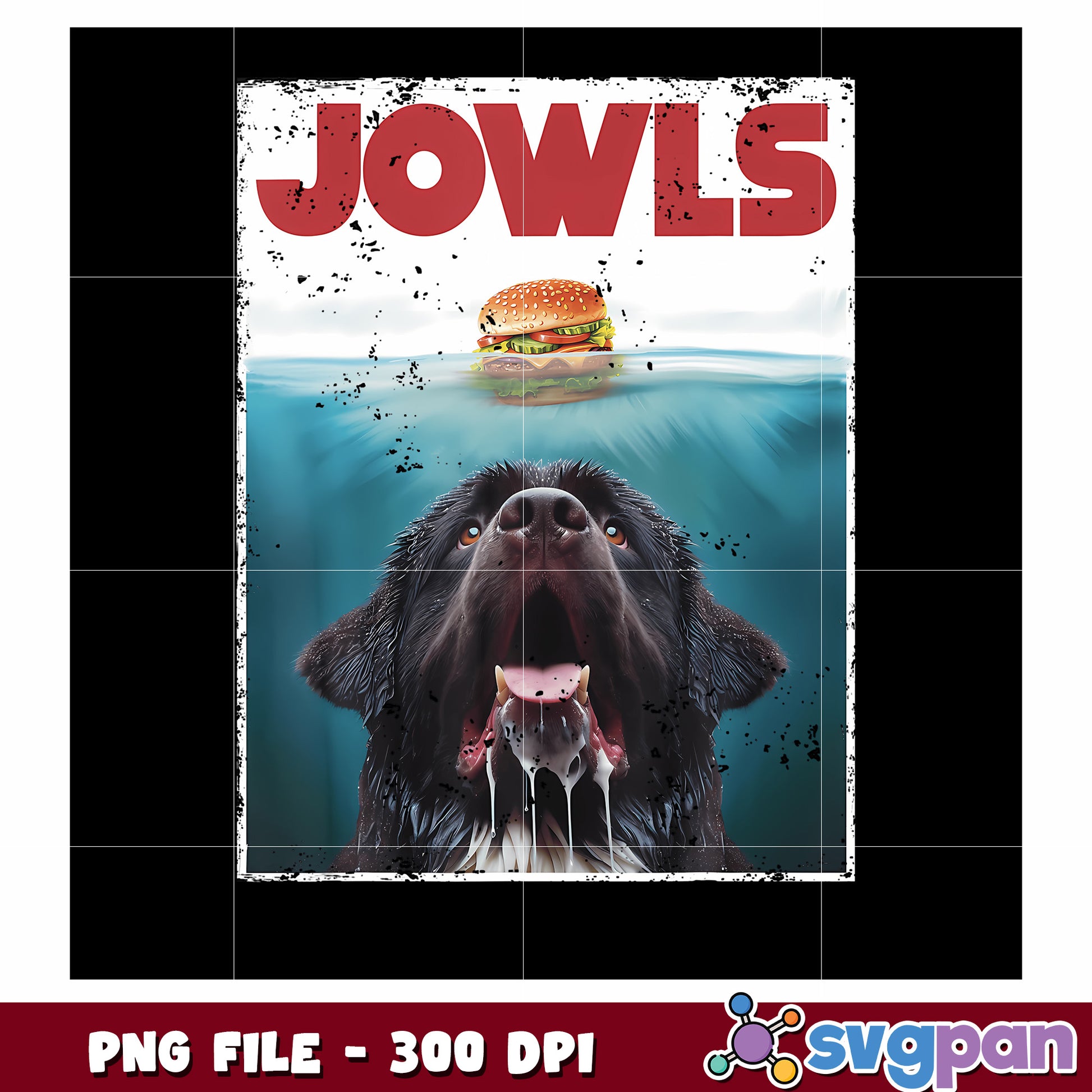 Jowls dog png, funny dog png, cute puppy png