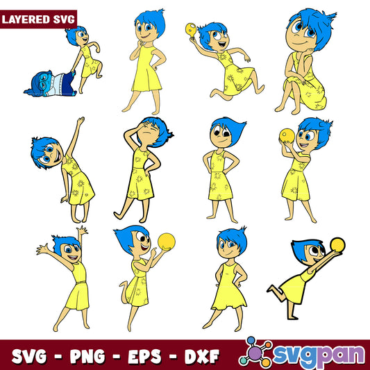 Joy SVG Bundle Layered Files for Cricut