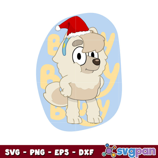 Judo bluey cartoon christmas svg, bluey dog svg, bluey christmas svg