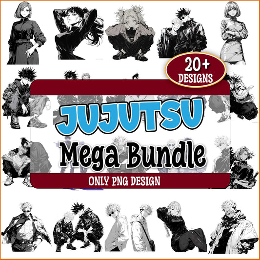 Jujutsu kaisen art png bundle