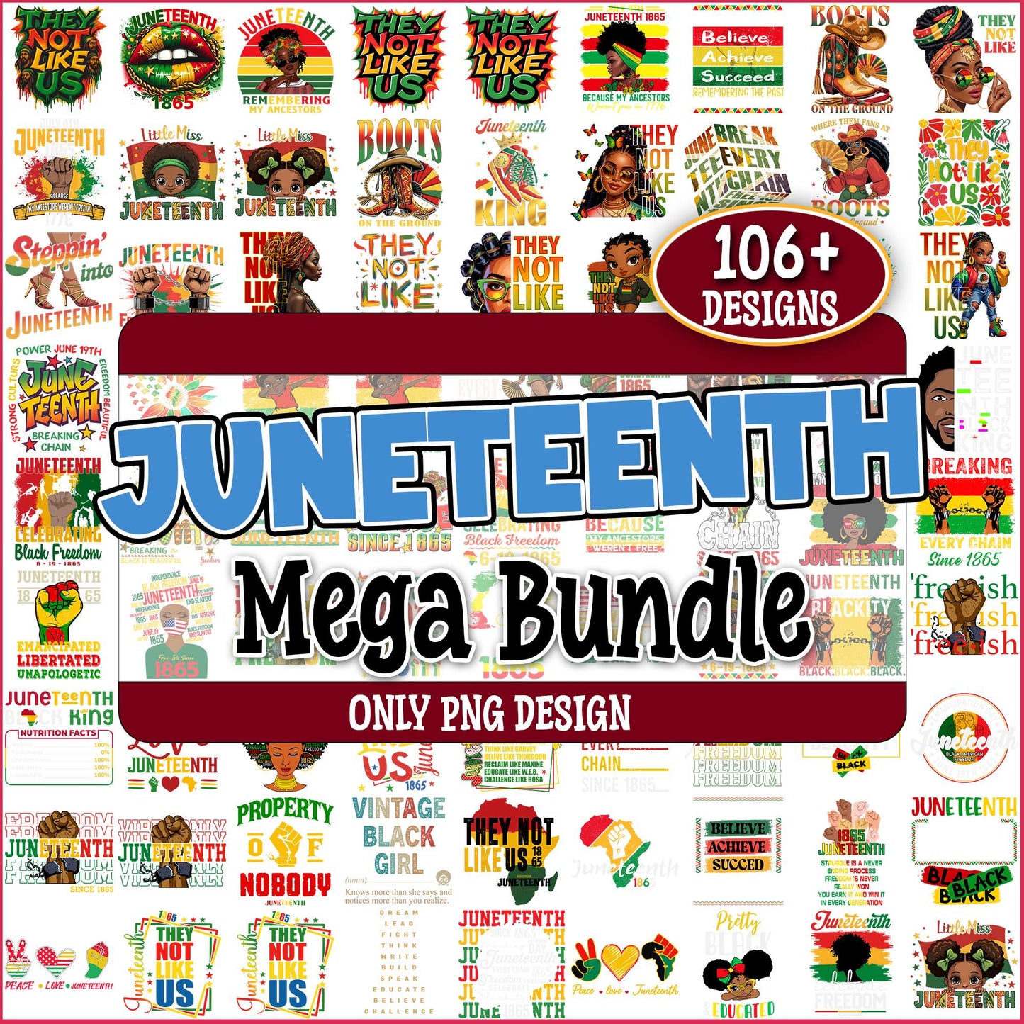 Juneteenth image png bundle