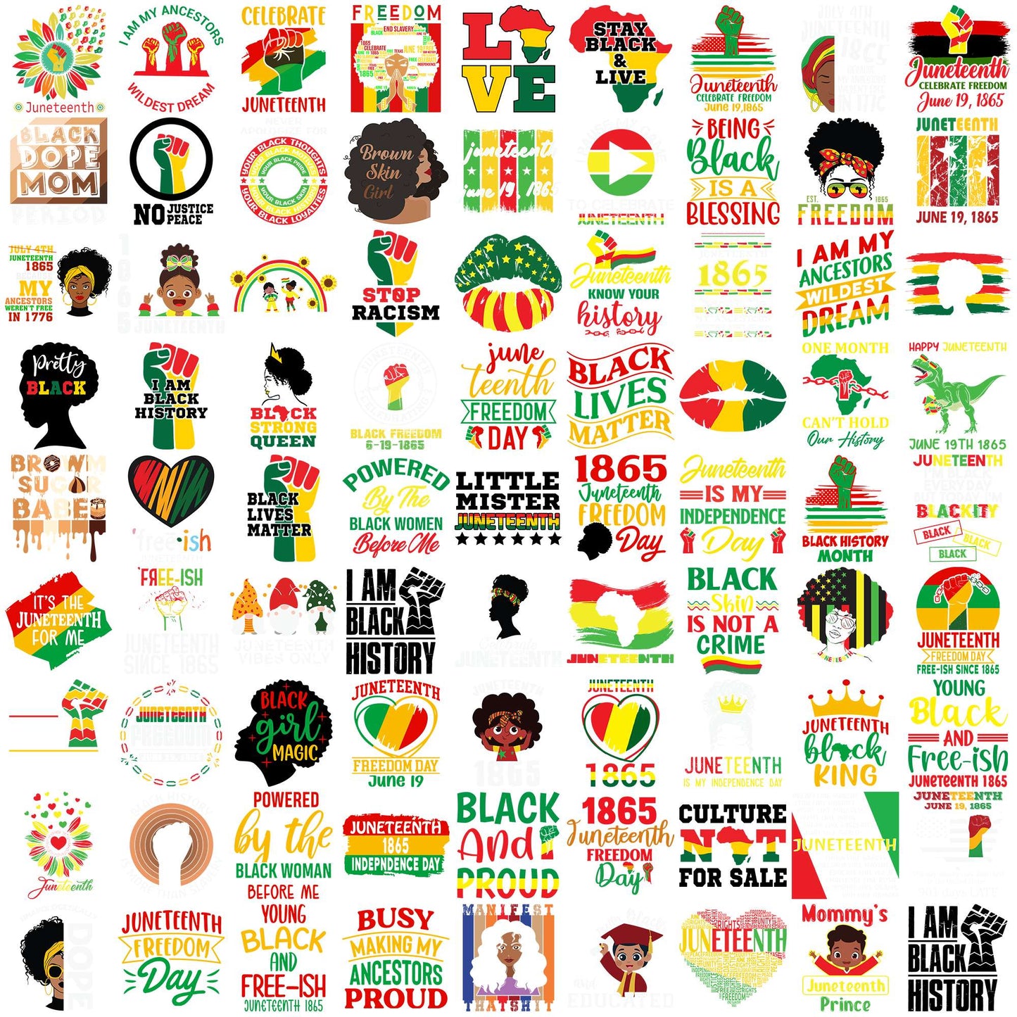 Juneteenth quotes svg bundle, juneteenth svg, juneteenth holiday svg