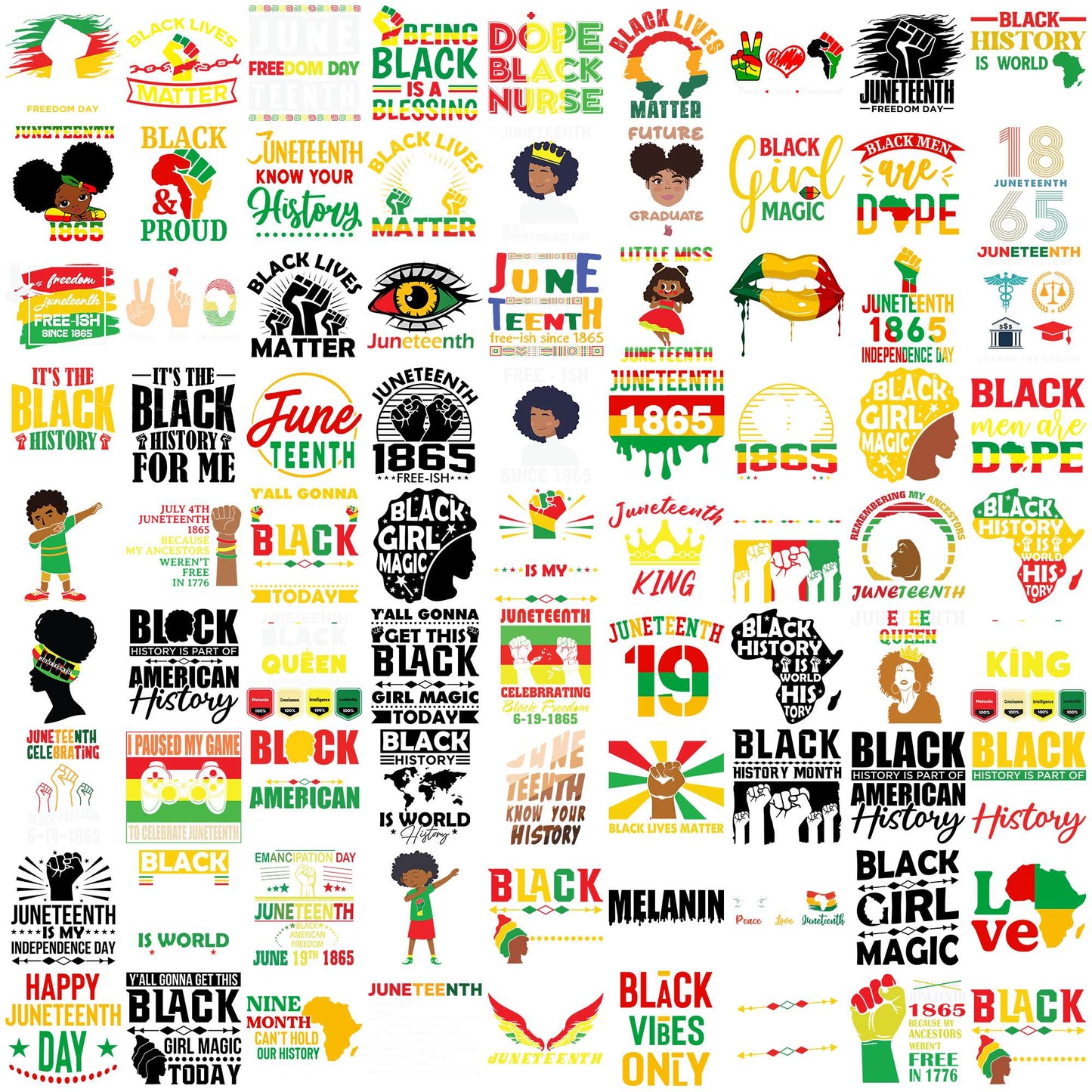 Juneteenth quotes svg bundle, juneteenth svg, juneteenth holiday svg