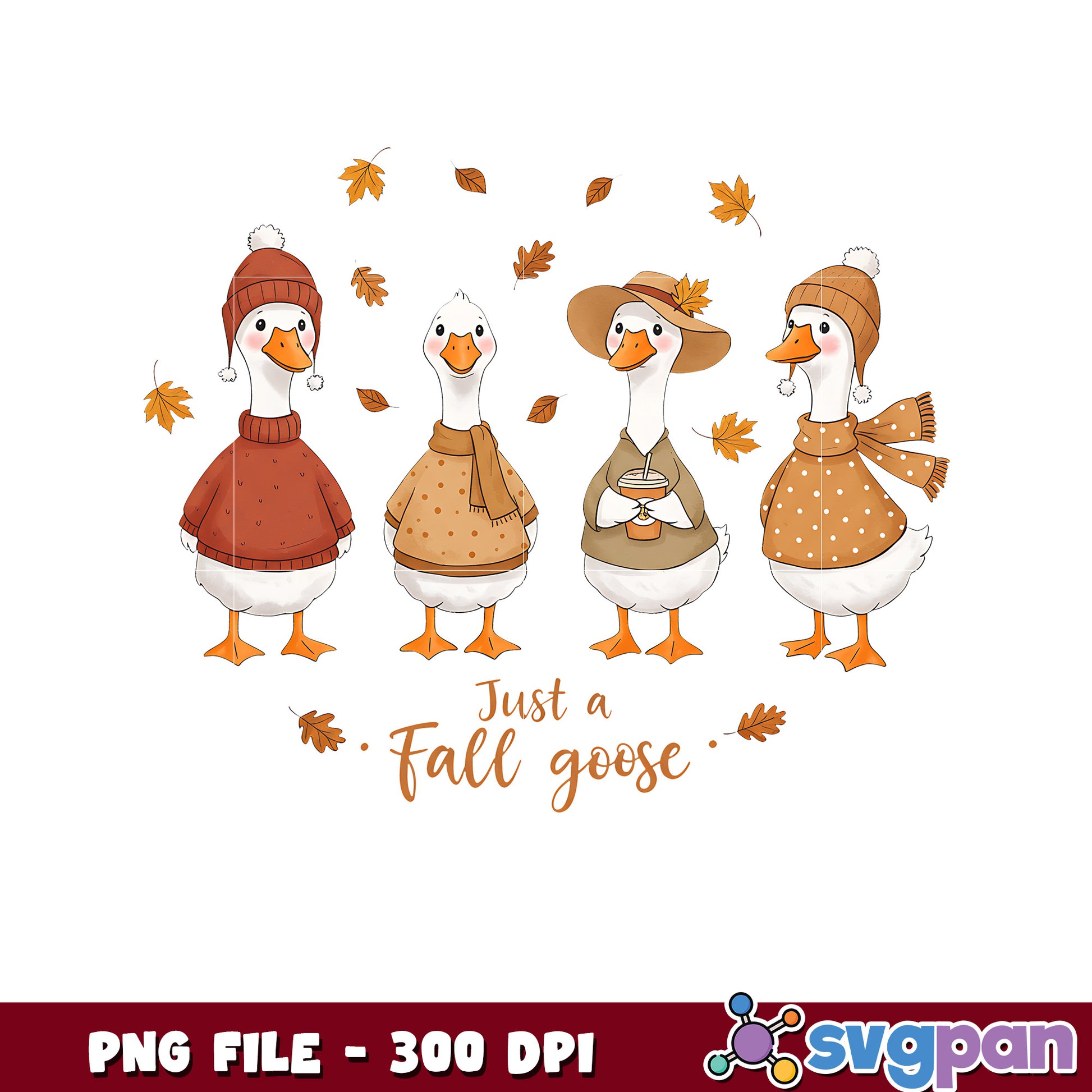 Just a fall goose png, halloween season png, scary monster​ png