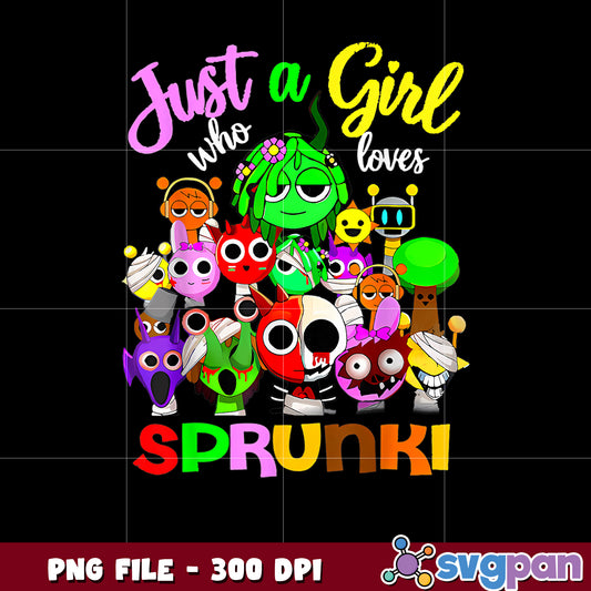 Just a girl who loves sprunki png, sprunki toys png, sprunki lovers png