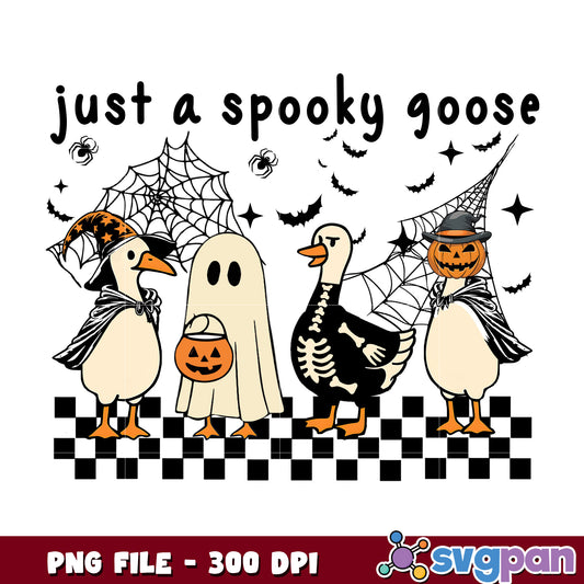 Just a spooky goose png, halloween costumes​ png, spirit halloween​ png