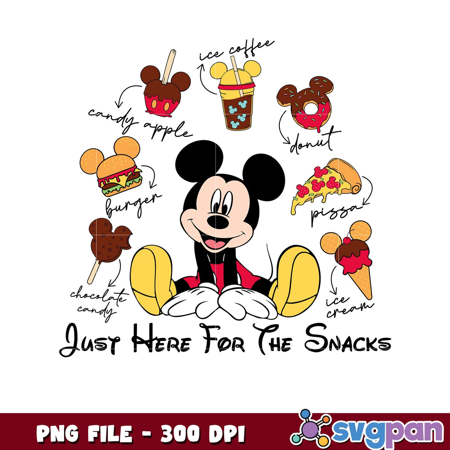Just here for the snacks png, chistmas stories png, christmas movies png