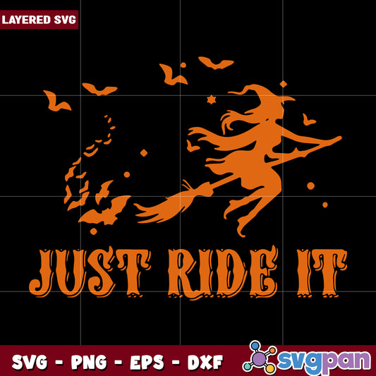 Just ride it svg, halloween candy svg, scary characters svg