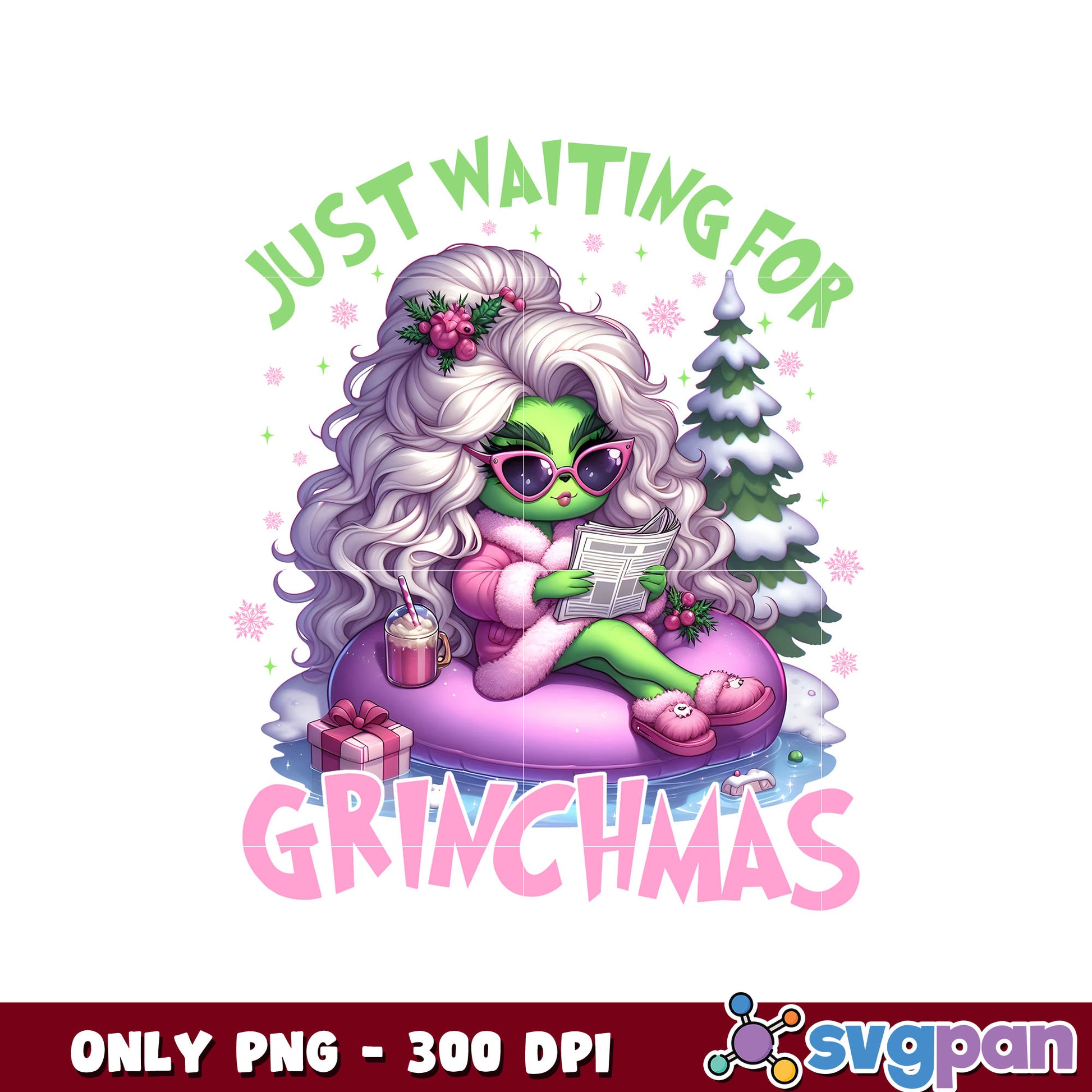 Just waiting for grinchmas pink png