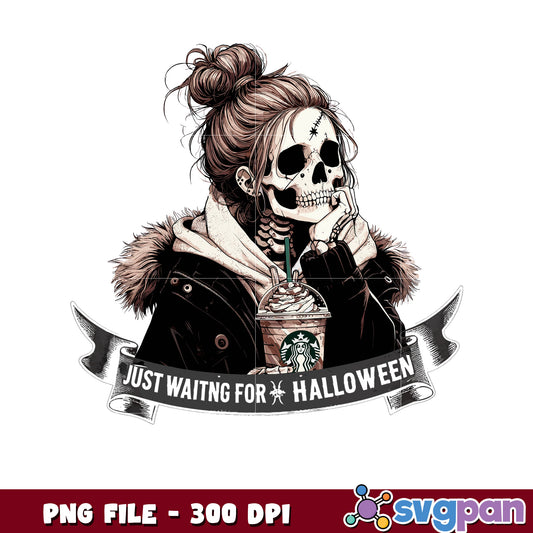 Just waiting for halloween png, halloween background png, halloween candy png