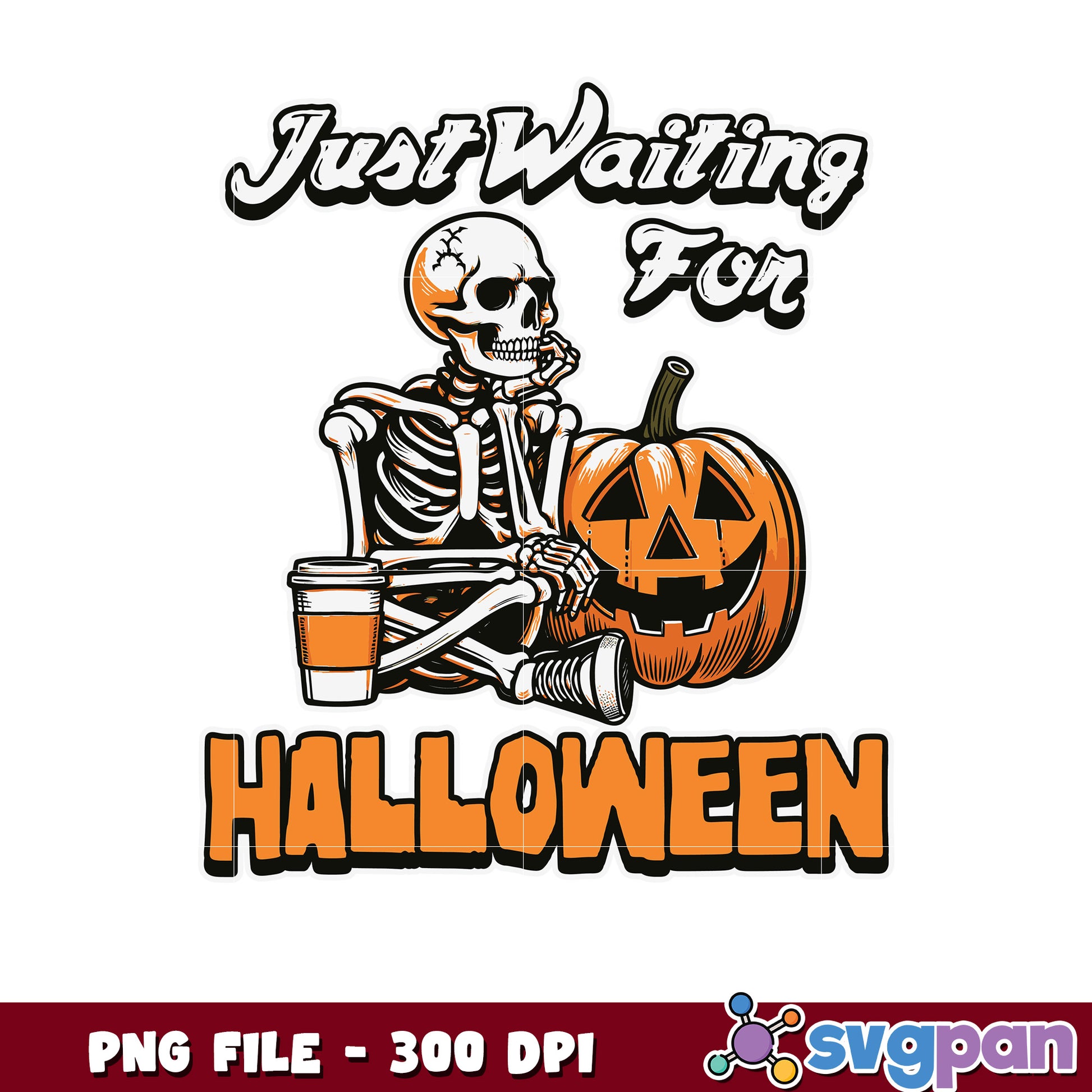 Just waiting for halloween png, halloween png, halloween decorations png