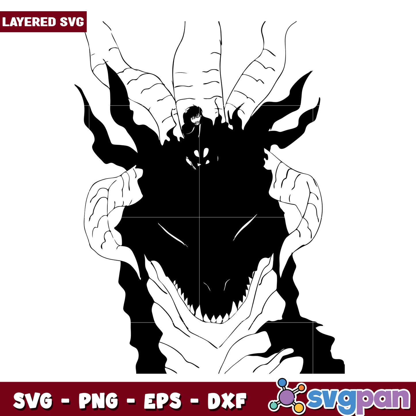Kaisel illustration svg, solo leveling season 2 svg, solo leveling anime svg