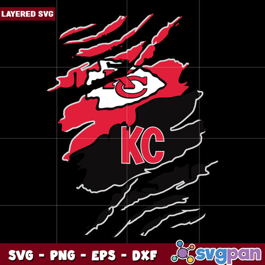 Kansas City Chiefs svg, nfl teams svg, national football league svg