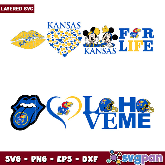 Kansas Jayhawks SVG Bundle