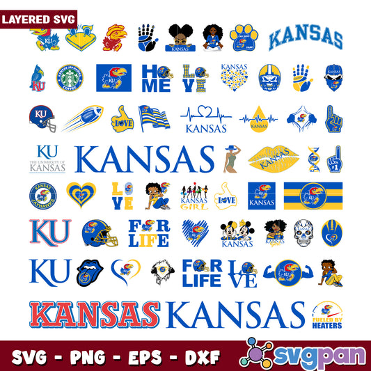 Kansas SVG Bundle for Fans and Creatives Online