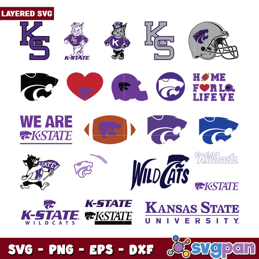 Kansas State Wildcats SVG Bundle