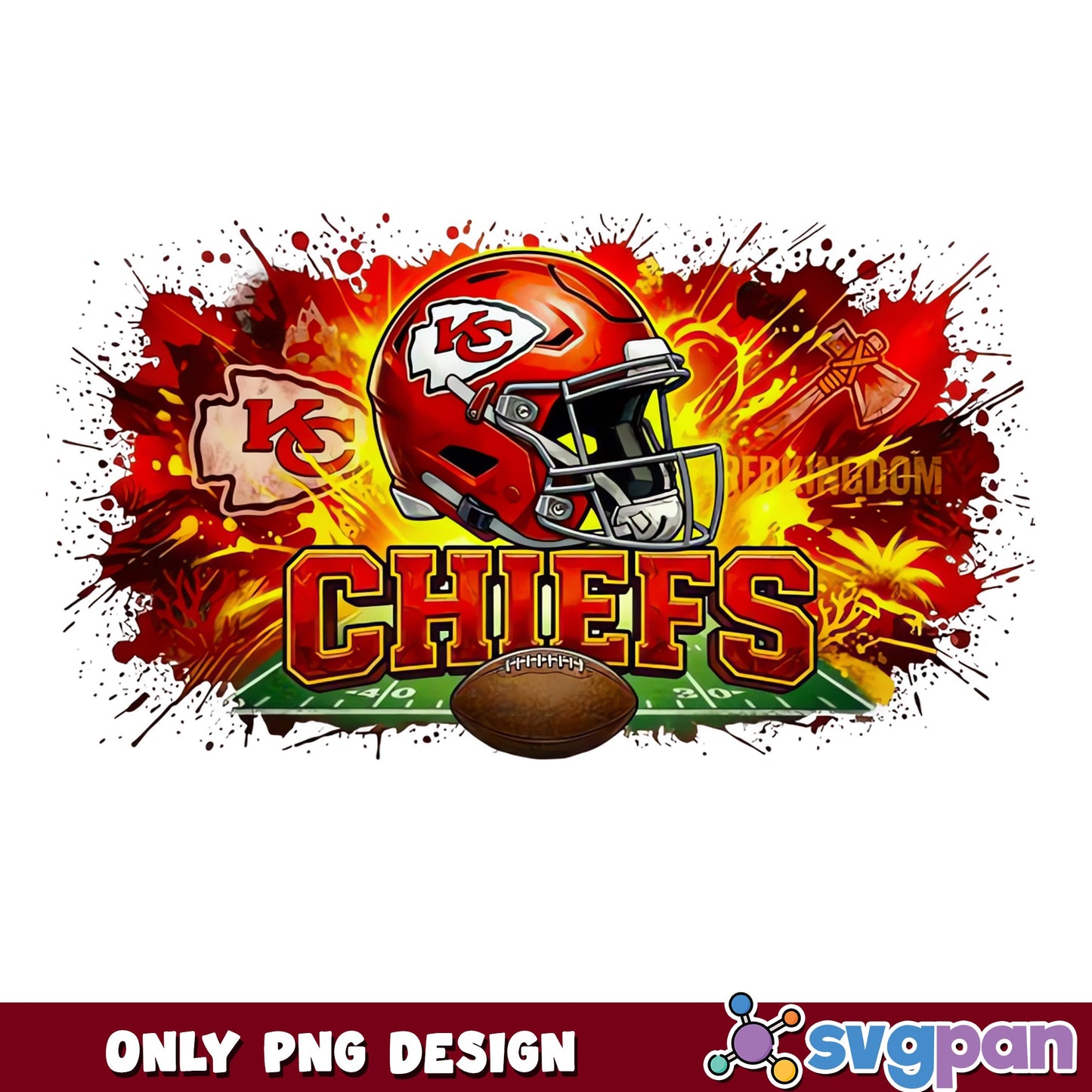 Kansas City Chiefs PNG, KC Chiefs Football Design, NFL PNG