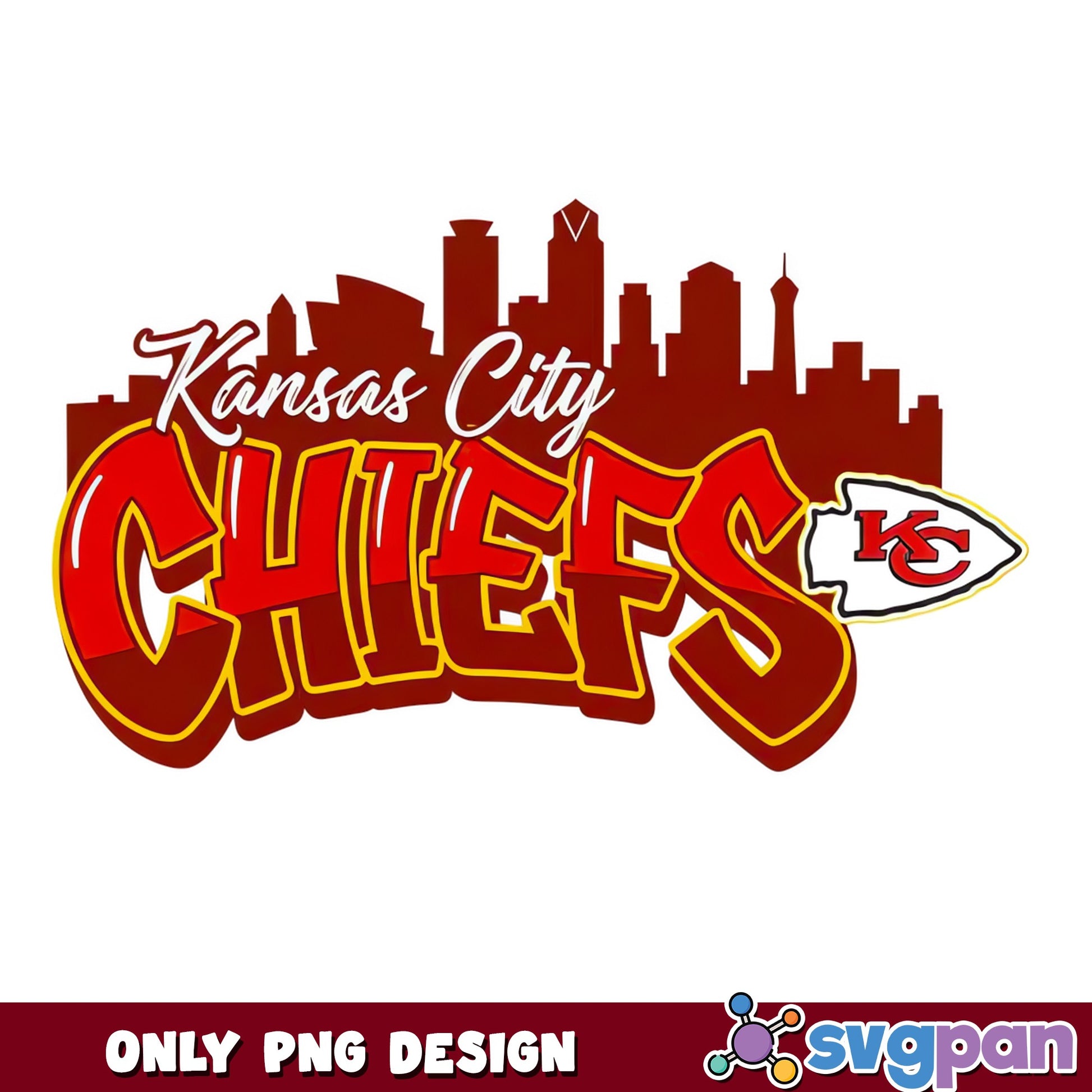 Kansas City Chiefs PNG, NFL Football Team PNG, Chiefs Skyline PNG