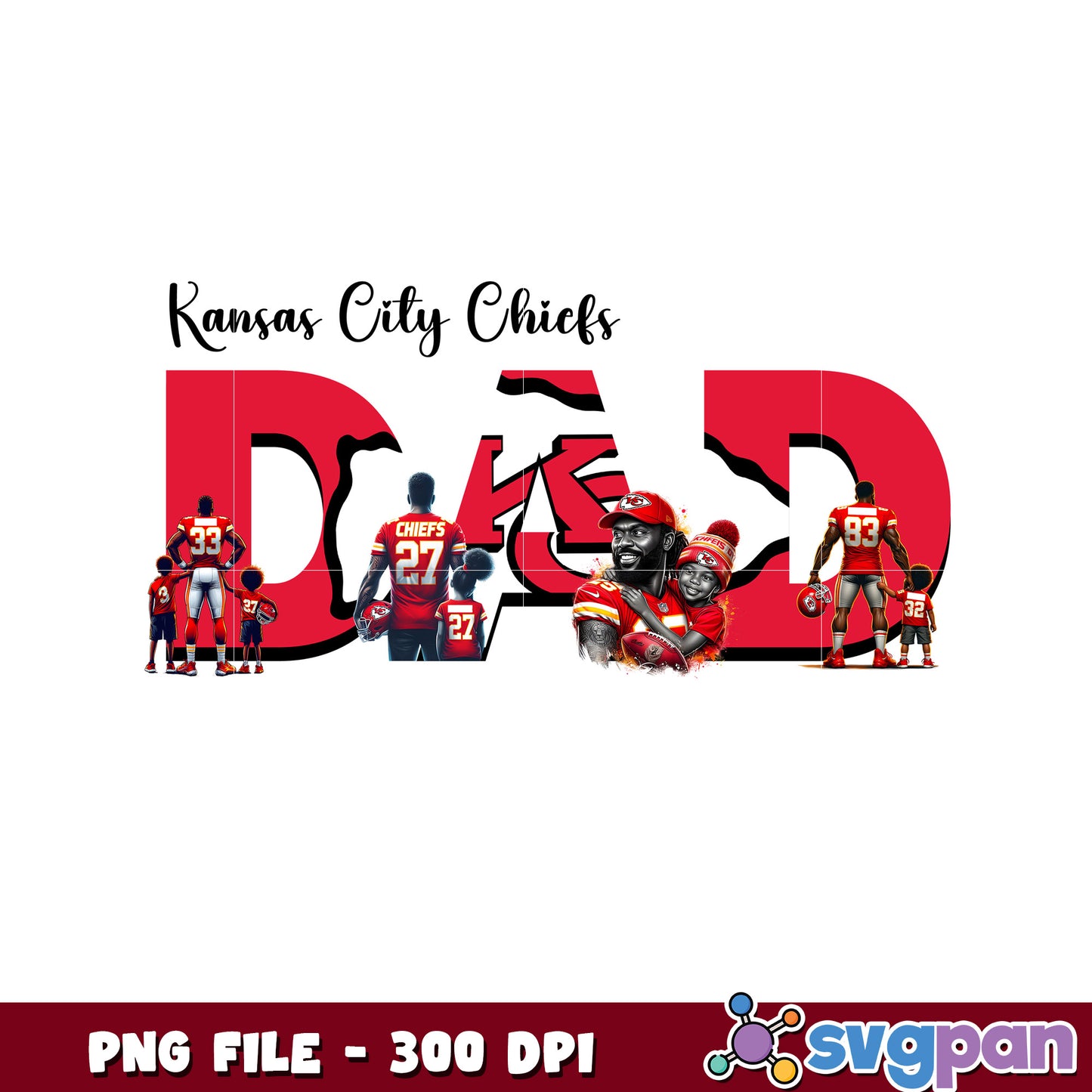 Kansas city chiefs dad png, national football league png, amercan football png