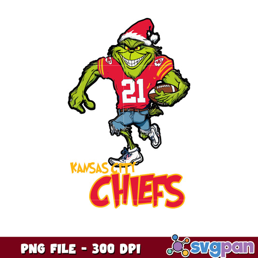 Kansas city chiefs grinch logo png, ginch nfl png, super bowl 2025 png