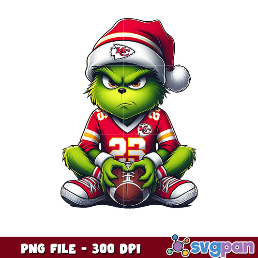 Kansas city chiefs grumpy grinch png, nfl mvp png, grinch chiefs png