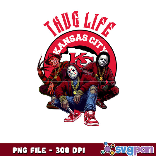 Kansas city chiefs helmet thug life design png, nfl chiefs png, kansas city football png