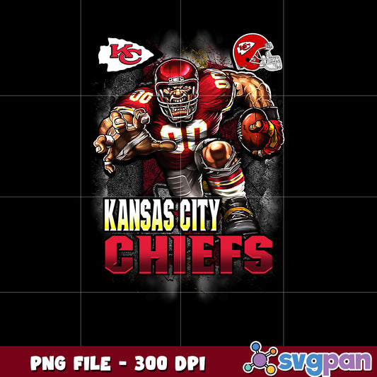 Kansas city chiefs logo helmet and mascot png, super bowl png, american football png